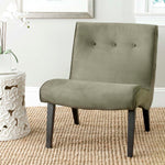 Safavieh Mandell Chair W/ Buttons , MCR4552 - Forest Green