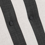 Safavieh Mandell Chair W/ Buttons , MCR4552 - Black / White