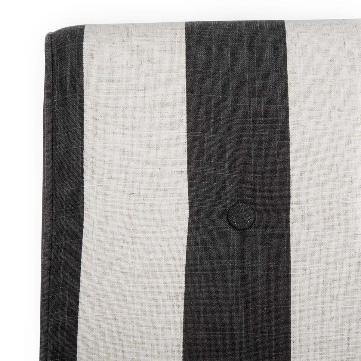 Safavieh Mandell Chair W/ Buttons , MCR4552 - Black / White