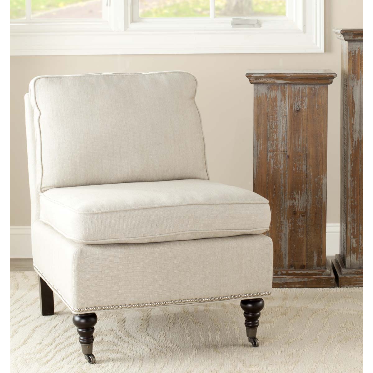 Safavieh Randy Slipper Chair , MCR4584 - Beige