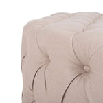 Safavieh Charlene Tufted Cocktail Ottoman , MCR4638 - Taupe