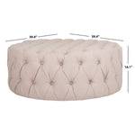 Safavieh Charlene Tufted Cocktail Ottoman , MCR4638 - Taupe