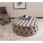 Safavieh Charlene Tufted Cocktail Ottoman , MCR4638 - Mushroom