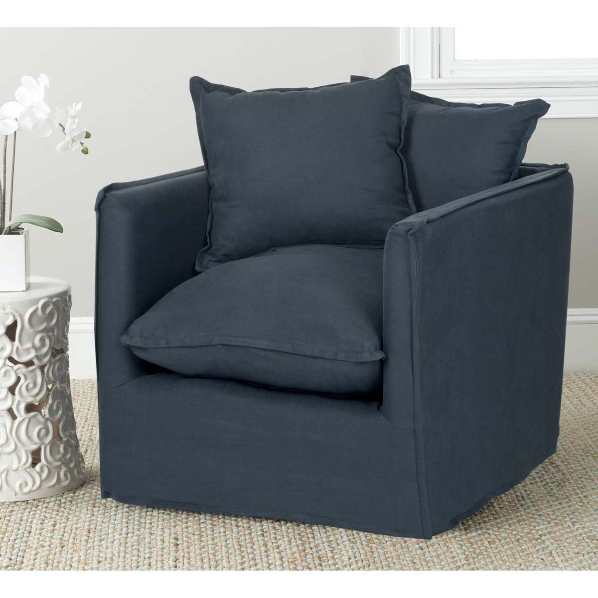Safavieh Joey Arm Chair , MCR4651 - Blue