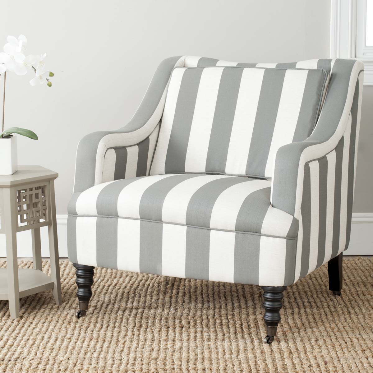 Safavieh Homer Arm Chair , MCR4652 - Blue / White
