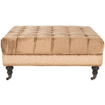 Safavieh Clark Tufted Cocktail Ottoman , MCR4654 - Golden Bronze