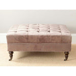 Safavieh Clark Tufted Cocktail Ottoman , MCR4654 - Mushroom