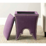 Safavieh Deidra Ottoman , MCR4663 - Plum