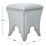 Safavieh Deidra Ottoman , MCR4663 - Silver Sage