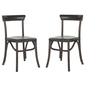 Safavieh Kenny 19''H Side Chair Brass Nail Heads(Set of 2), MCR4688