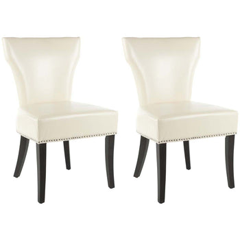 Safavieh Jappic 22''H  Kd Side Chairs (Set Of 2)   Silver Nail Heads, MCR4706