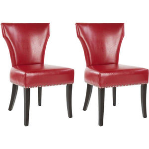 Safavieh Jappic 22''H  Kd Side Chairs (Set Of 2)   Silver Nail Heads, MCR4706