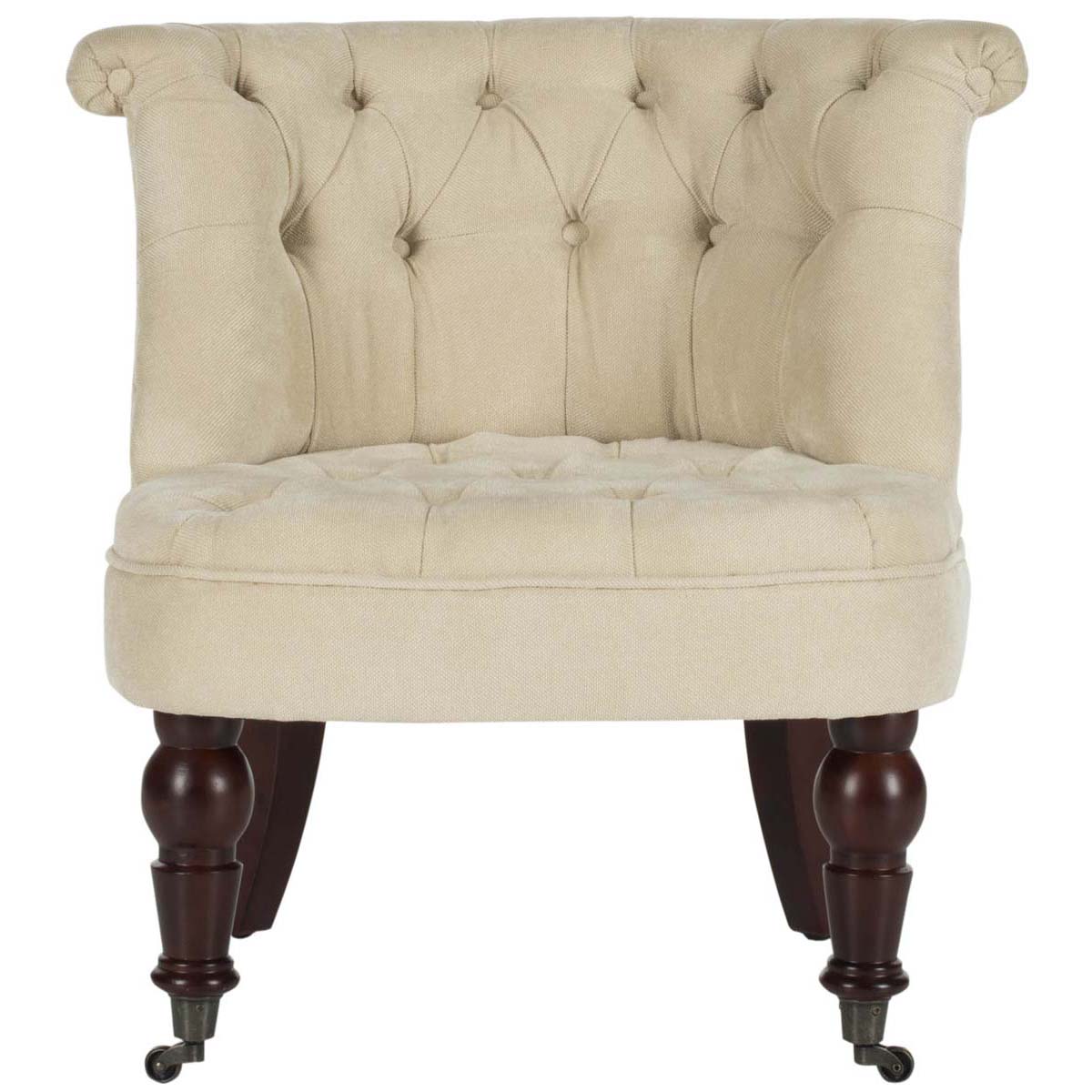 Safavieh Carlin Tufted Chair , MCR4711 - Natural Cream