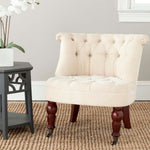 Safavieh Carlin Tufted Chair , MCR4711 - Natural Cream