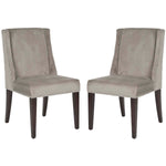 Safavieh Humphry 21''H  Dining Chair (Set Of 2)   Silver Nail Heads, MCR4713 - Mushroom