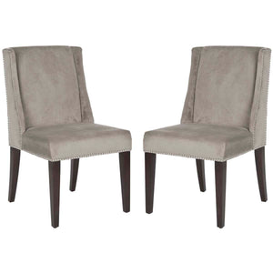 Safavieh Humphry 21''H  Dining Chair (Set Of 2)   Silver Nail Heads, MCR4713