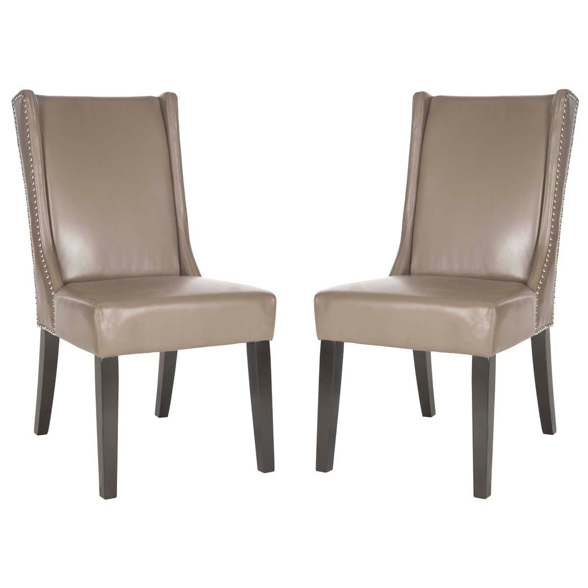 Safavieh Sher 19''H  Side Chair (Set Of 2)   Silver Nail Heads, MCR4714