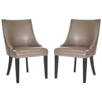 Safavieh Afton 20''H  Side Chair (Set Of 2)   Silver Nail Heads , MCR4715 - Clay