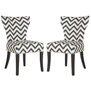 Safavieh Jappic 20''H Ring Side Chair  Silver Nail Heads(Set of 2), MCR4721