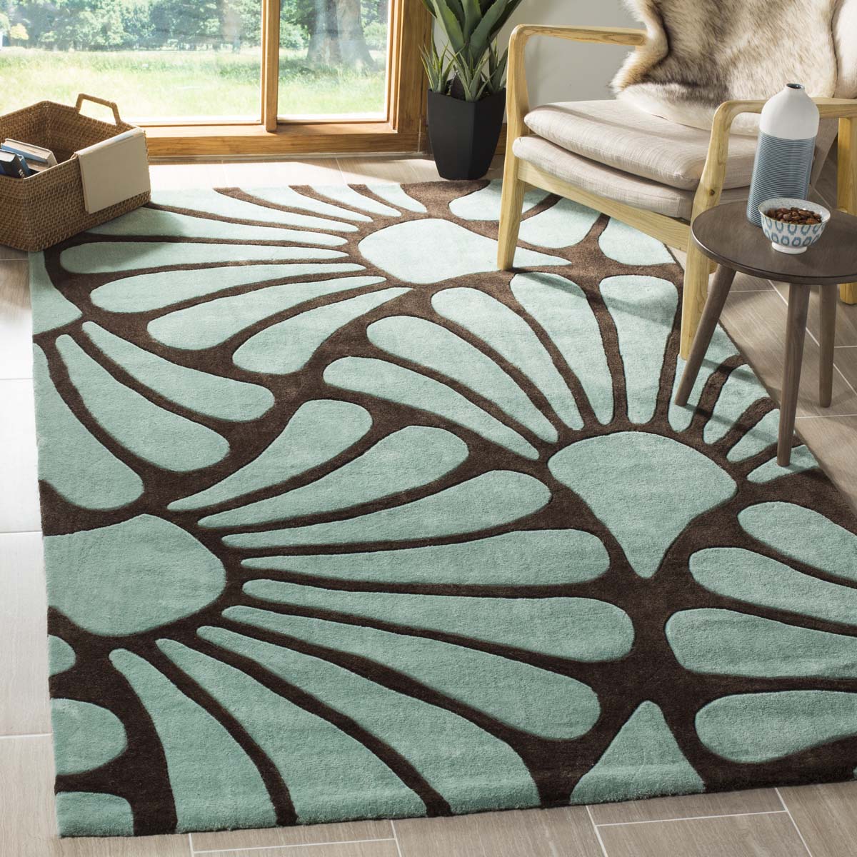 Safavieh Modern Art 613 Rug, MDA613 - Brown / Blue