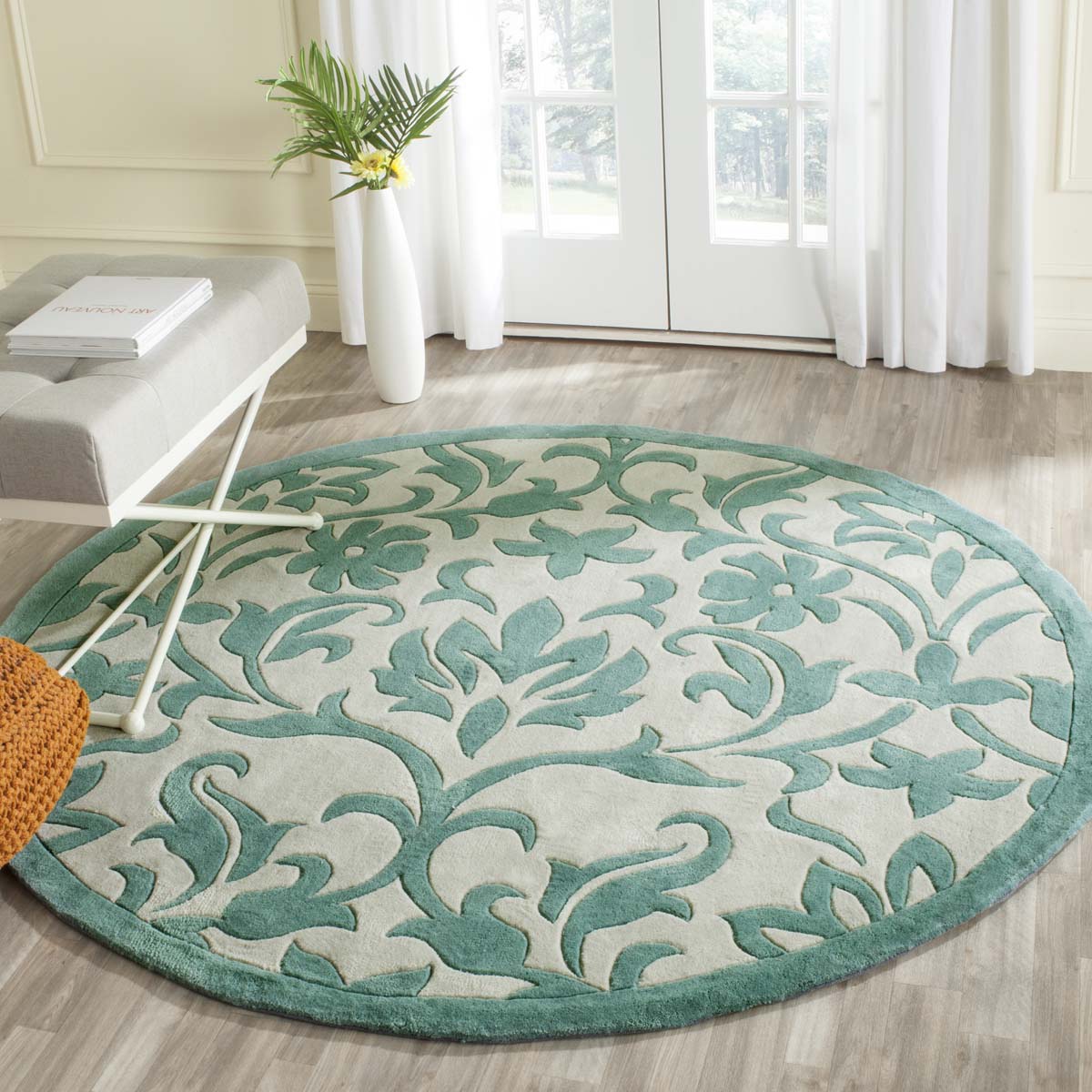 Safavieh Modern Art 635 Rug, MDA635 - Ivory / Light Blue