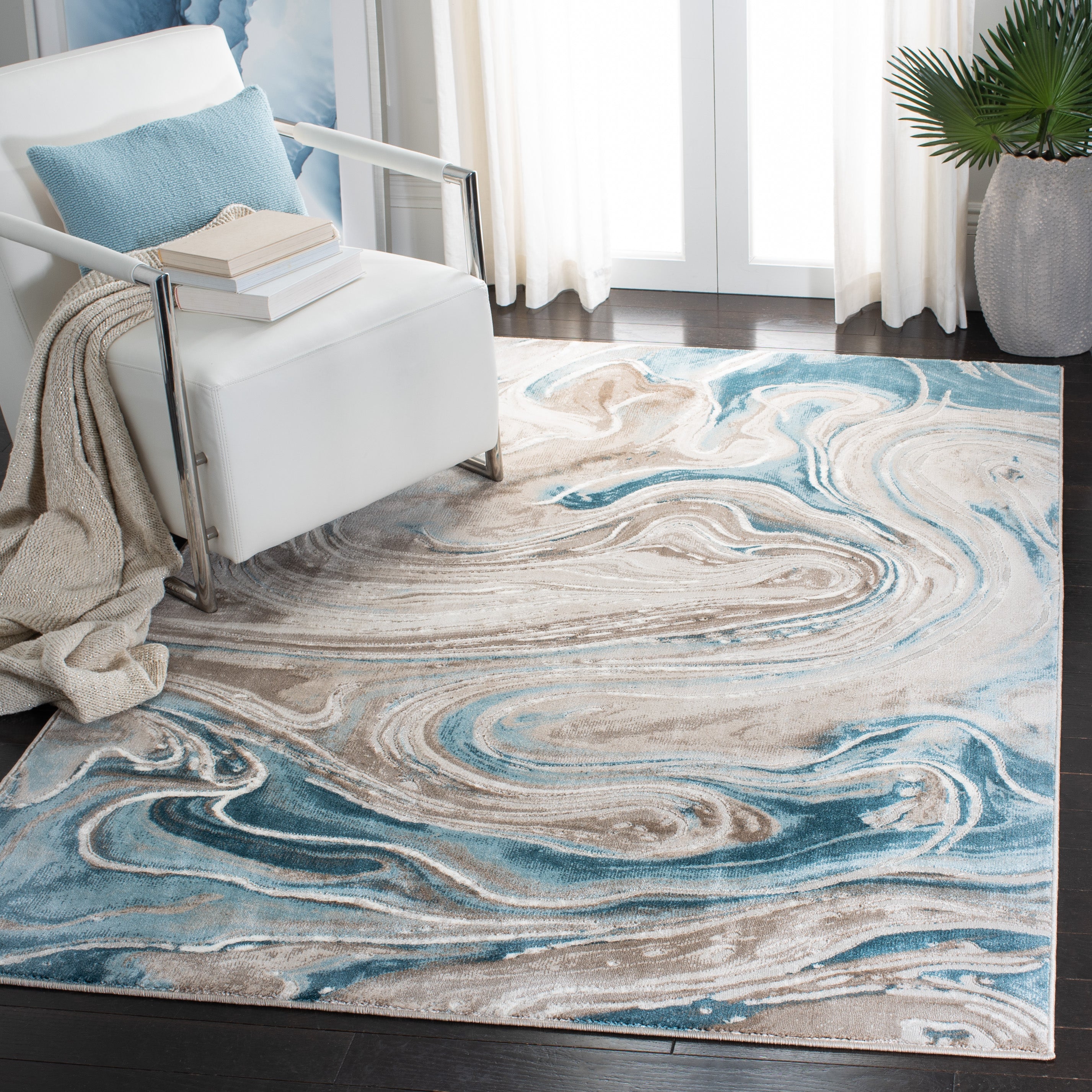 Safavieh Meadow 553 Rug, MDW553 - Beige / Blue