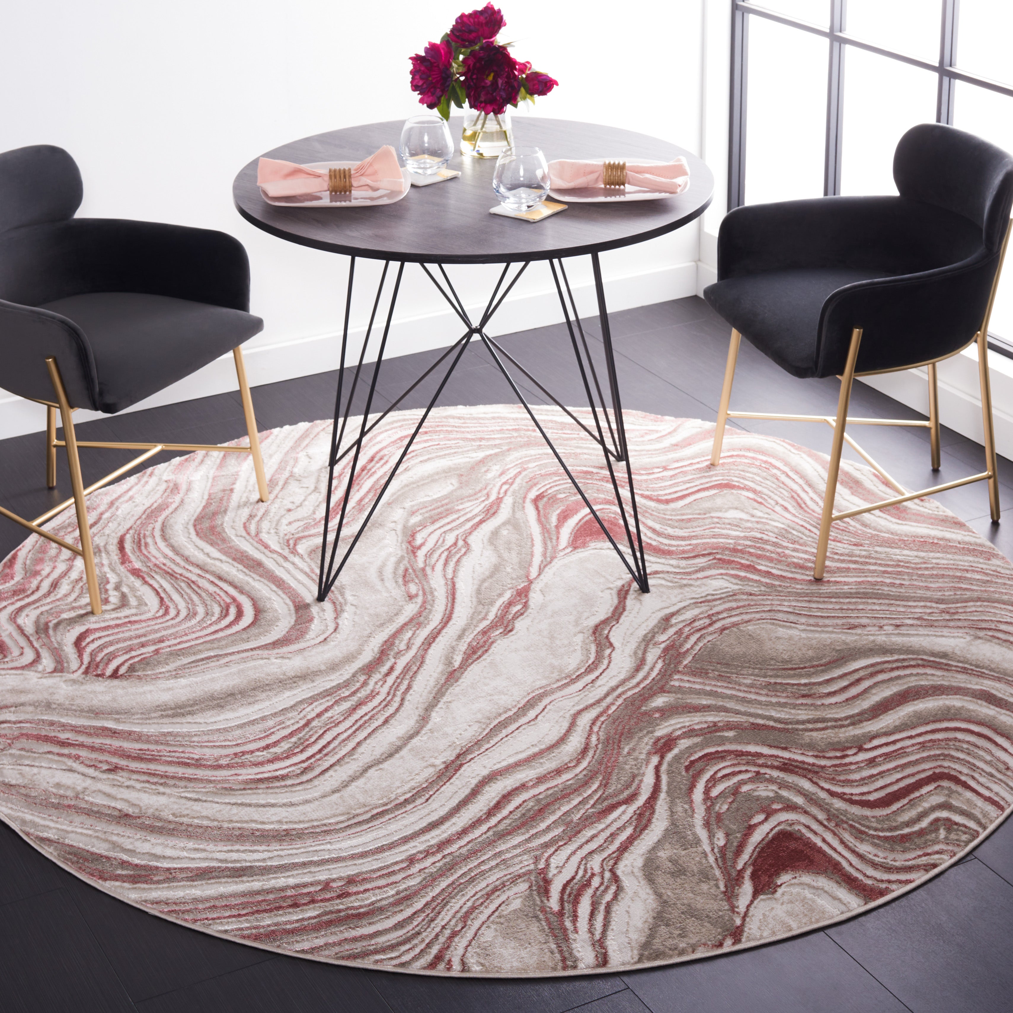 Safavieh Meadow 564 Rug, MDW564 - Pink / Beige