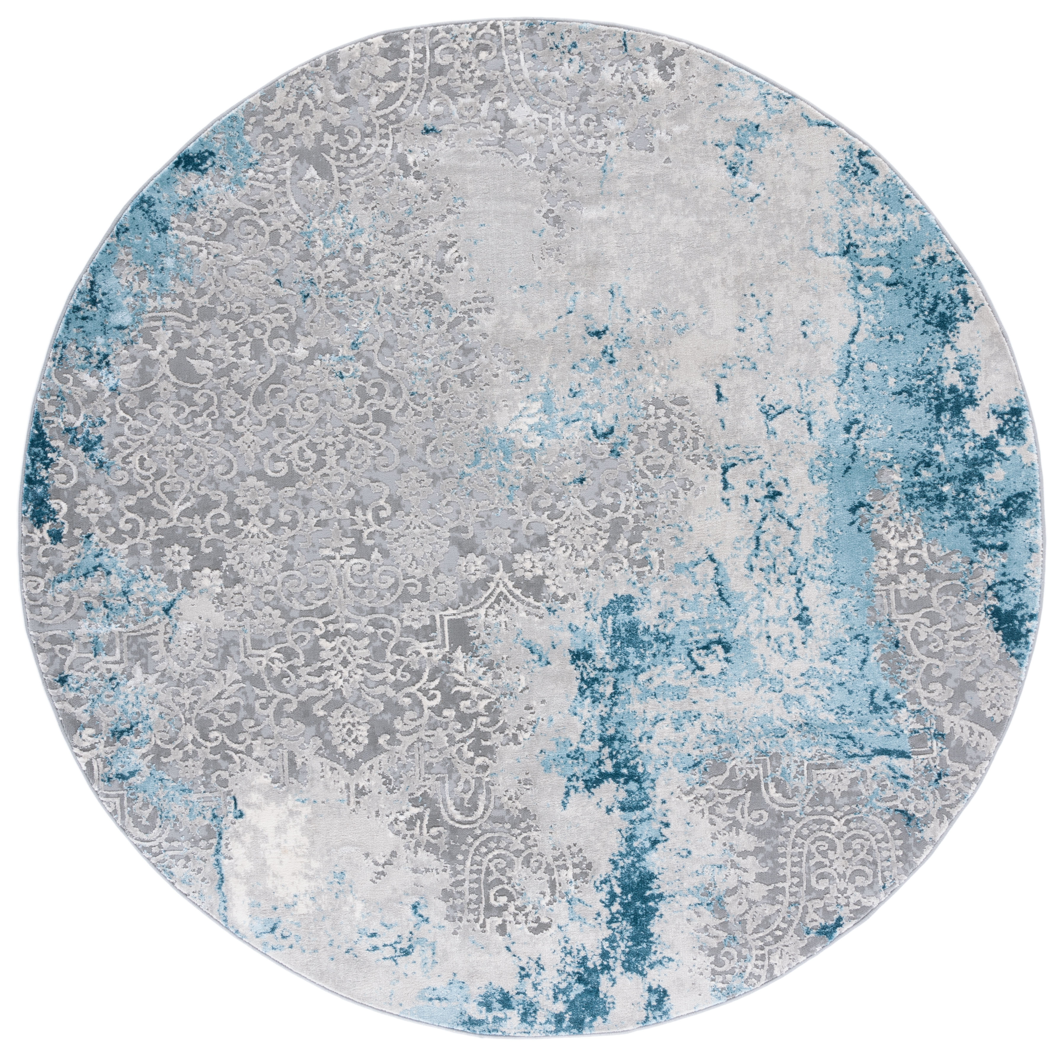 Safavieh Meadow 573 Rug, MDW573 - Light Grey / Blue