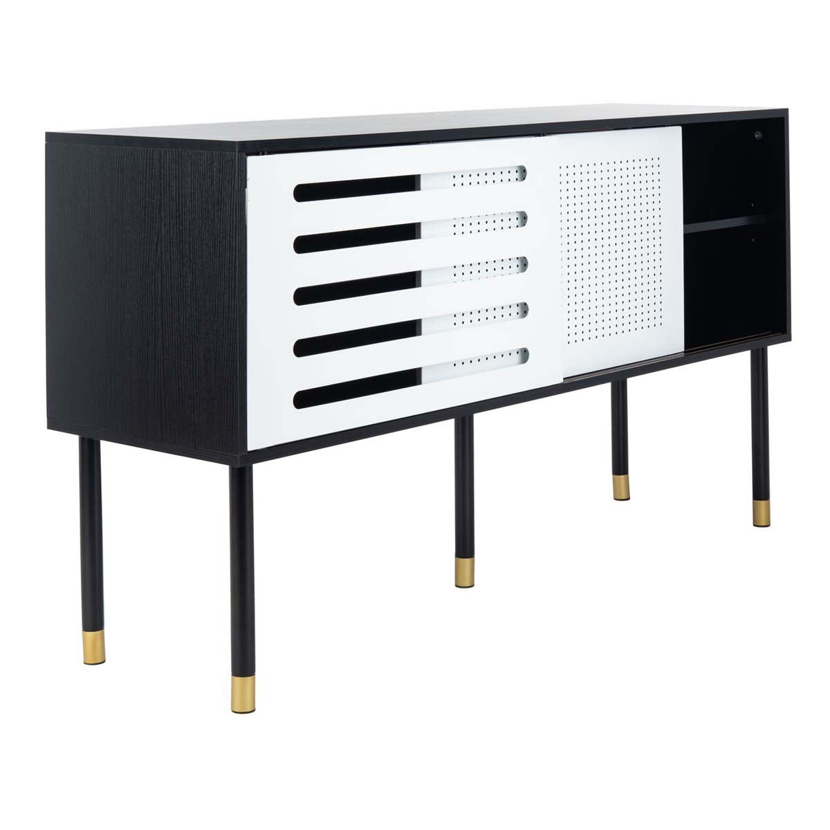 Safavieh Shiloh Tv Stand , MED2200 - White / Black