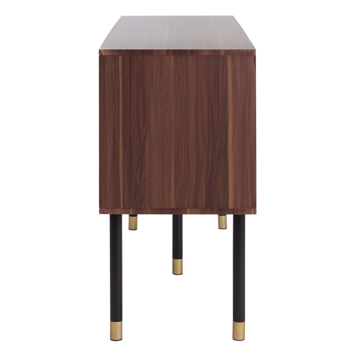 Safavieh Shiloh Tv Stand , MED2200 - White Iron/Walnut/Black/Gold