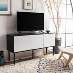 Safavieh Oakley Tv Stand , MED2201 - Black / White