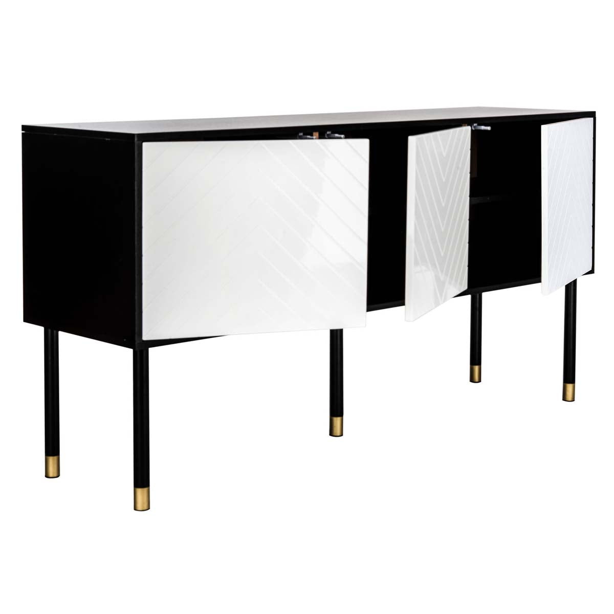 Safavieh Oakley Tv Stand , MED2201 - Black / White