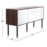 Walnut Melamine/White Matte Pu/Black Tube/Gold