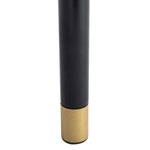 Walnut Melamine/White Matte Pu/Black Tube/Gold