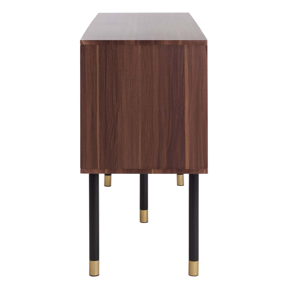 Walnut Melamine/White Matte Pu/Black Tube/Gold