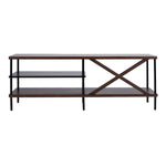 Safavieh Bruno Industrial Tv Stand , MED5001 - Walnut / Black