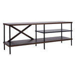 Safavieh Bruno Industrial Tv Stand , MED5001 - Walnut / Black