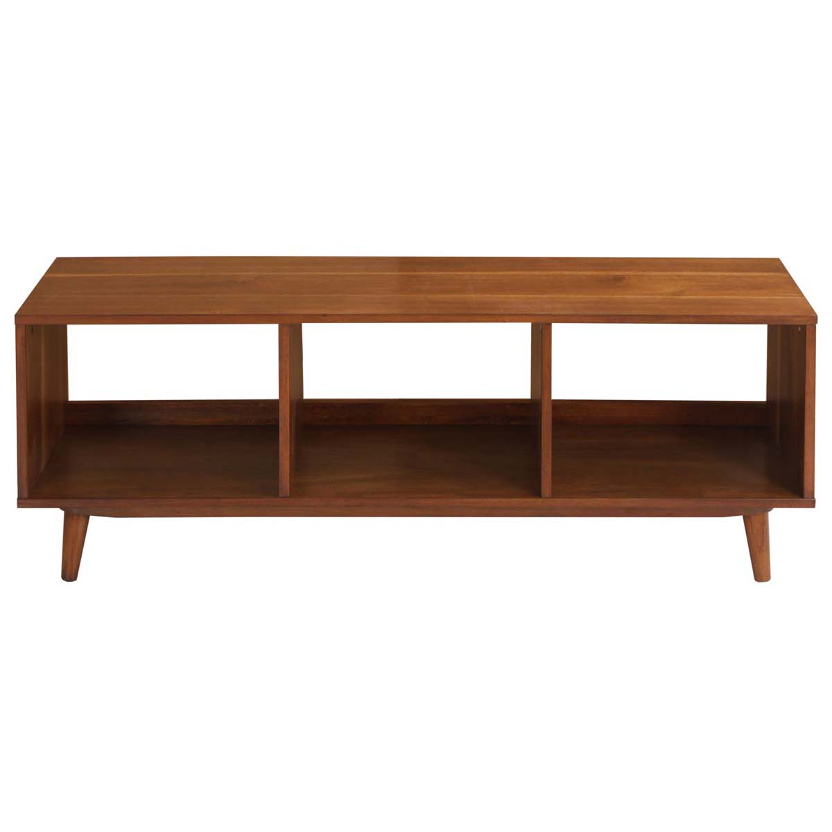 Safavieh Cricket Open Shelf Media Stand , MED5002 - Natural Acacia