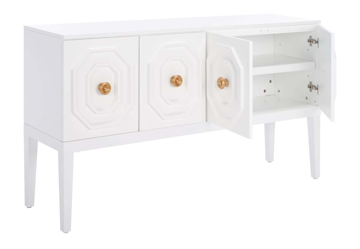 Safavieh Riya 3 Door 2 Shelf Sideboard  , MED5005 - White