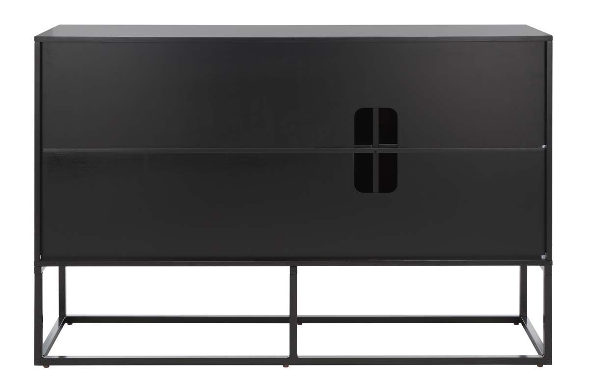 Safavieh Vance 3 Door 2 Shelf Sideboard , MED5007 - Brown/Black