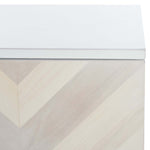 Safavieh Tay 2 Shelf Pattern Media Stand , MED5012 - White Washed