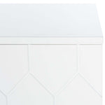 Safavieh Kit 2 Shelf Pattern Media Stand , MED5013 - White / Gold