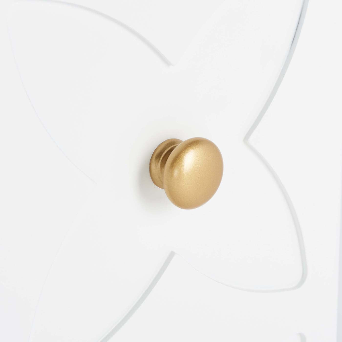 Safavieh Ottoline 2 Shelf Pattern Media Stand , MED5014 - White / Gold