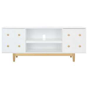 Safavieh Ottoline 2 Shelf Pattern Media Stand , MED5014