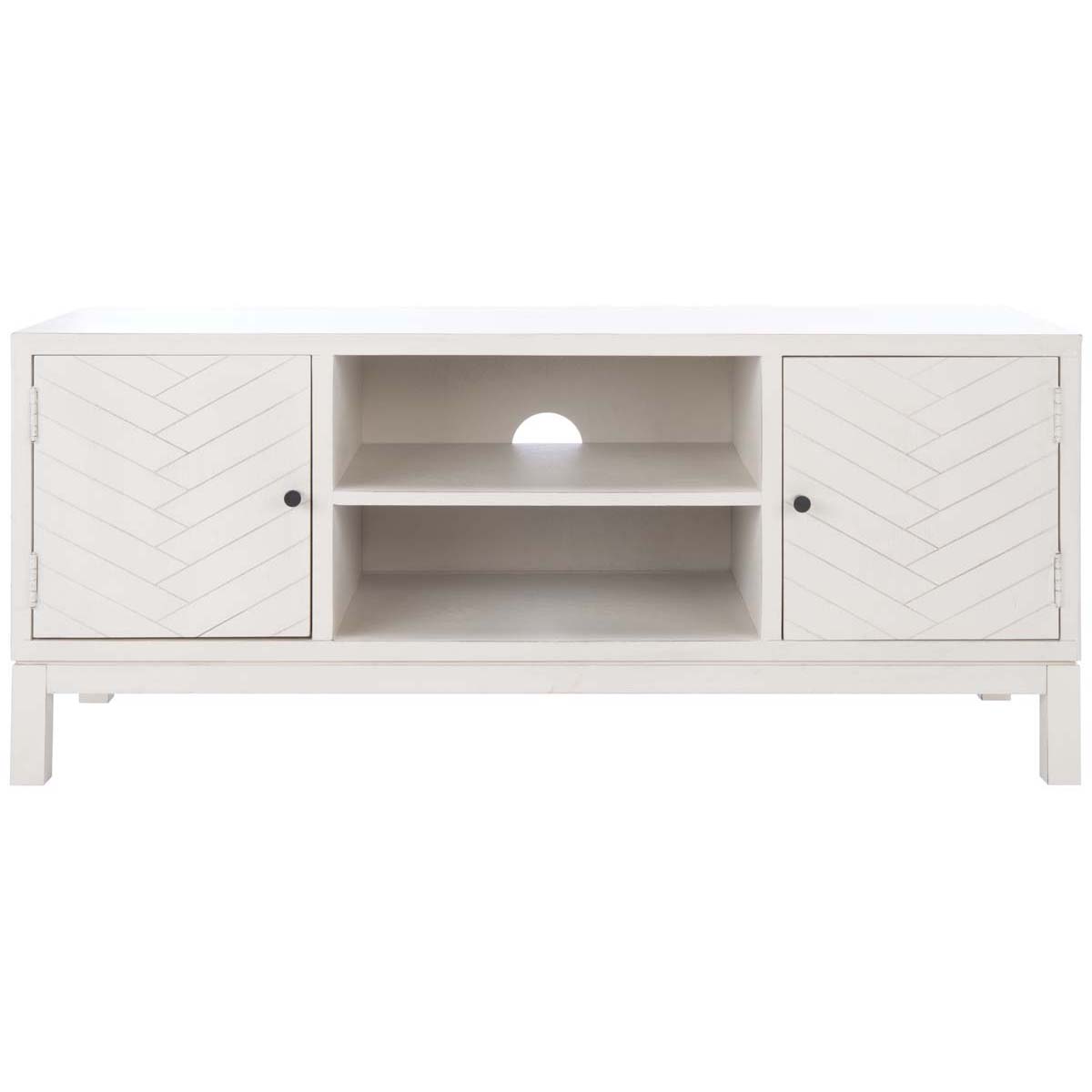 Safavieh Ajana 2 Door 1 Shelf Media Stand , MED5703 - Distressed White