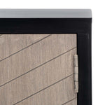 Safavieh Ajana 2 Door 1 Shelf Media Stand , MED5703 - Black / Greige