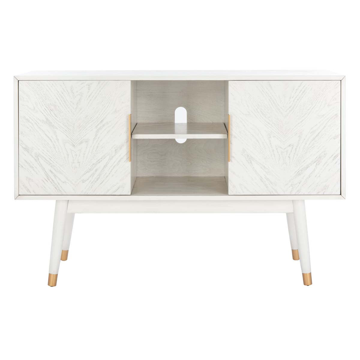 Safavieh Ligia 2 Door Media Stand , MED6400 - White Washed