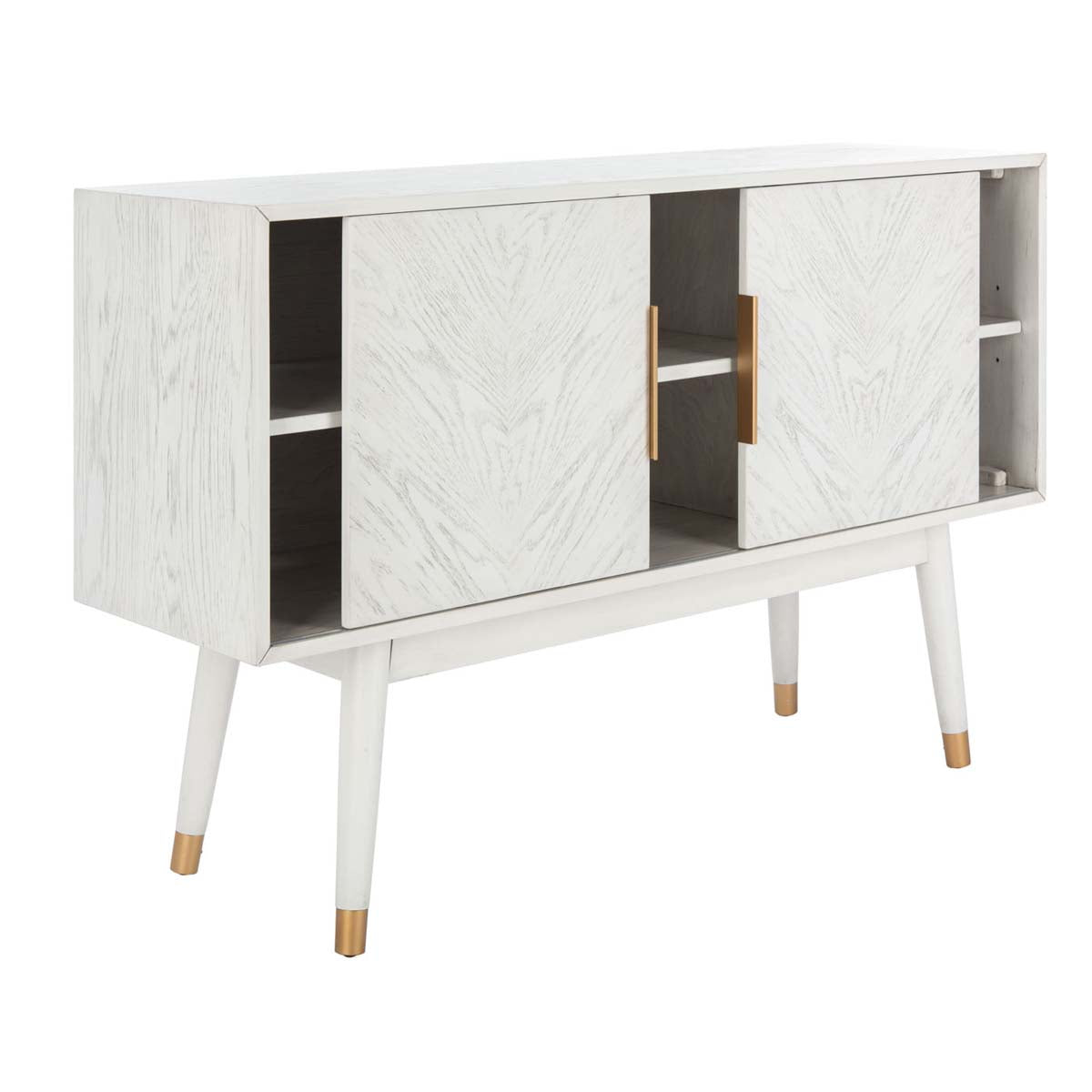 Safavieh Ligia 2 Door Media Stand , MED6400 - White Washed