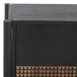 Safavieh Errington 2 Shelf Media Stand , MED9000 - Black / Gold Accents