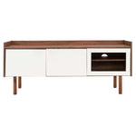 Safavieh Safiya 2 Shelf Media Stand , MED9602 - Walnut/White